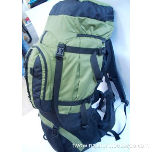 Hiking backpack with functional waist belt and back system